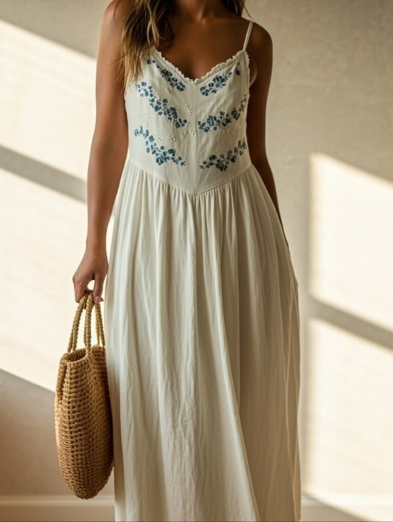 American Eagle Outfitters Dresses & Skirts - AE Bella Lace Insert Midi Dress